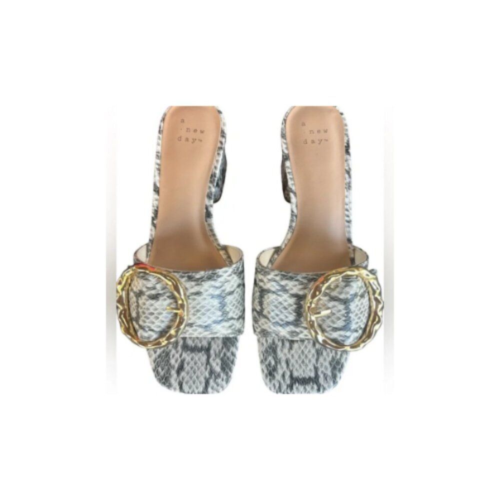 Diana Buckle Mule Heels Women’s  - A New Day - Size 6 1/2